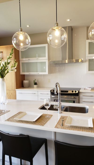 Beautifully remodeled kitchen featuring modern cabinetry and elegant countertops in West Columbia, SC